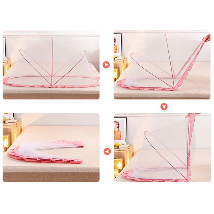 New Design Portable Folding Summer Travel Bed Cots Crib Baby Mosquito Net