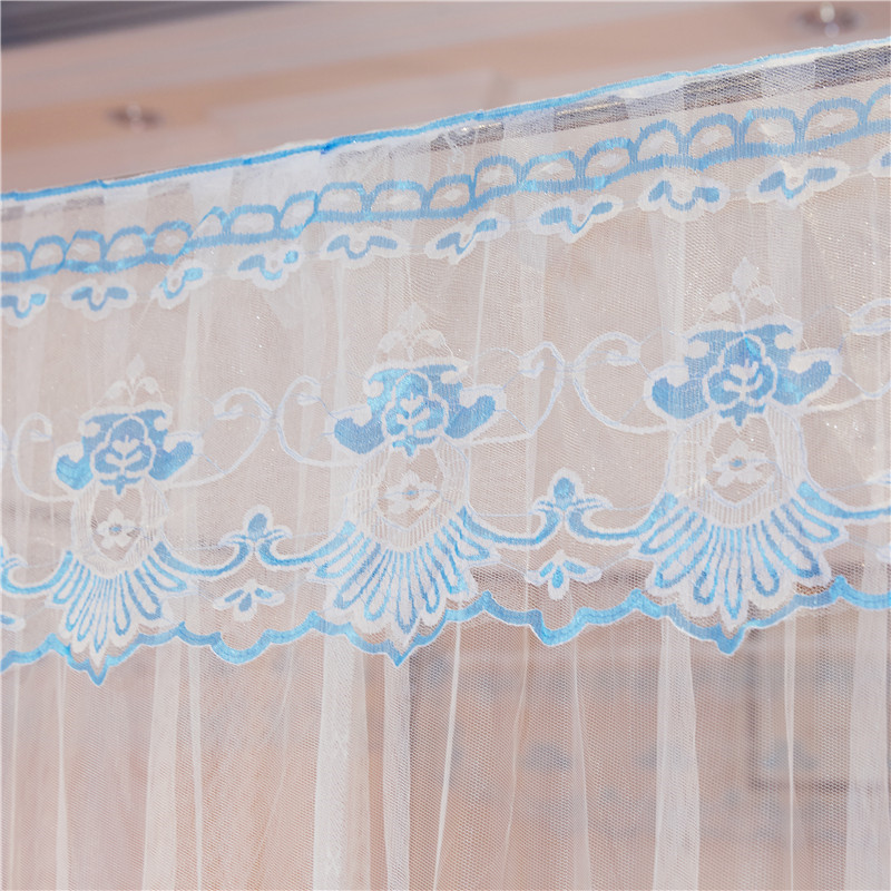 Square rectangular canopy mosquito net white color palace mosquito net double bed queen size bed king size bed mosquito net