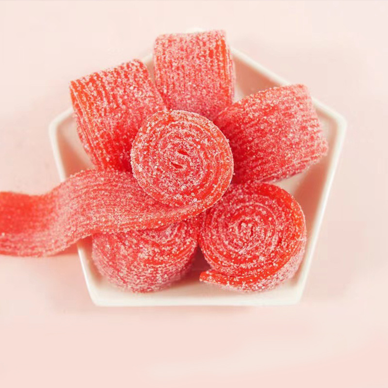 Sweet And Sour Gummy Strip Belt Bulk Super Sour Belts Candy