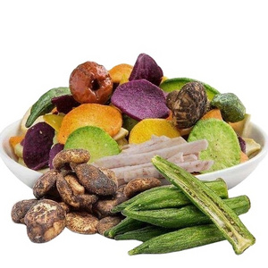 Packing in bulk fried mixed vegetable chips snacks crispy dried mixed fruit and vegetables snack from China