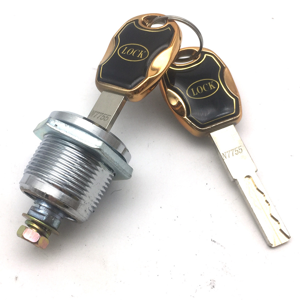 Key cam lock for slot machine-Tubular Cabinet lock for safe