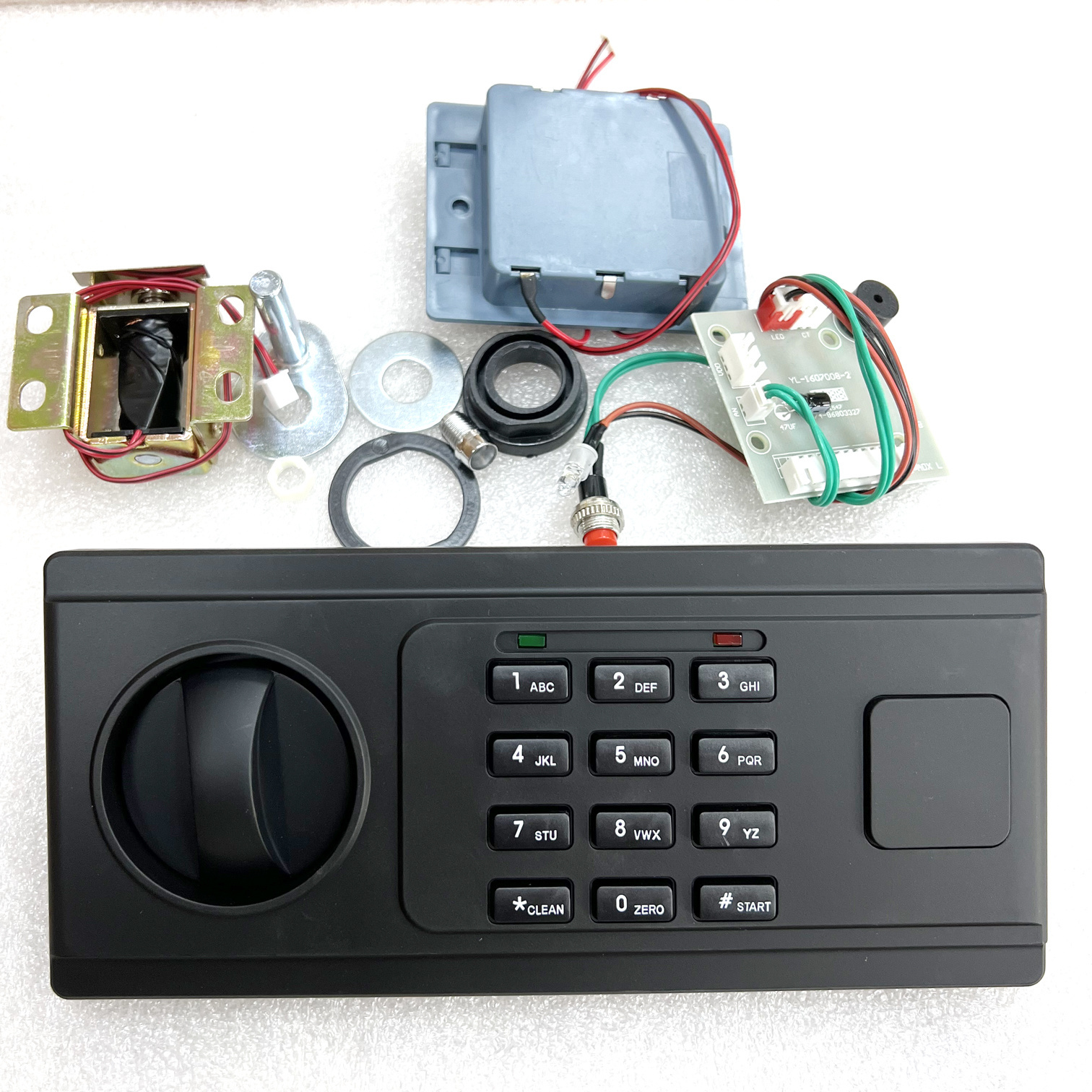 Electronic keyad digital safe lock with solenoid and knob for smart safe box and gun safe keypad replacement