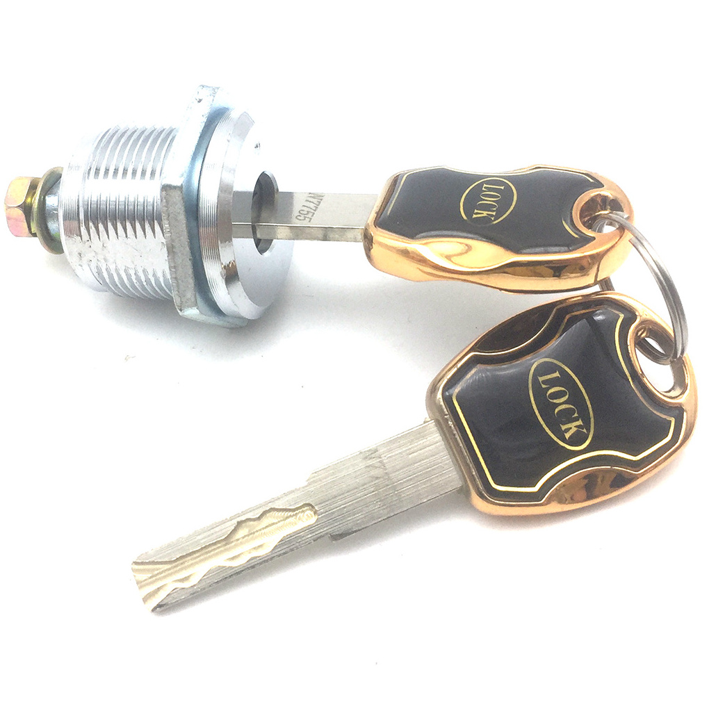 Key cam lock for slot machine-Tubular Cabinet lock for safe