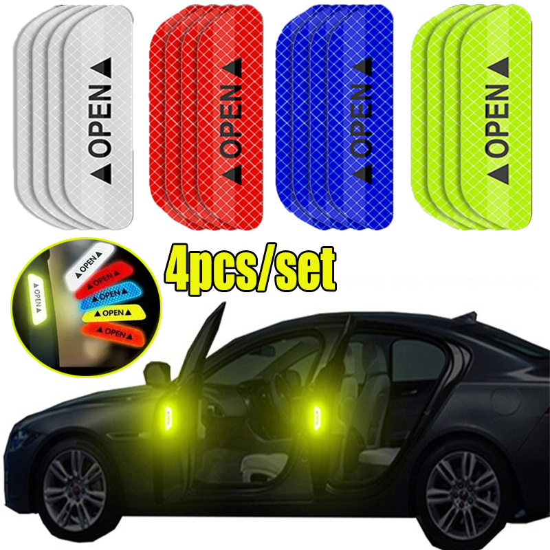 Car Gadgets Car Door Wheel Eyebrow Car Stickers Auto Reflective Stickers