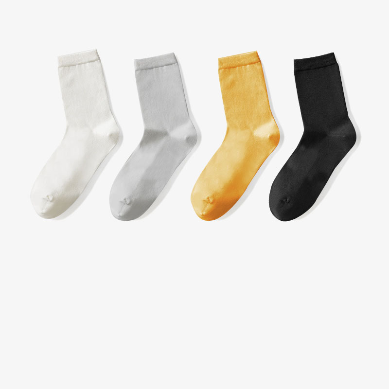 Disposable Travel Home Portable Men's Four-color Mid-calf Cotton Socks Wholesale Customization Unisex Mid-calf Socks