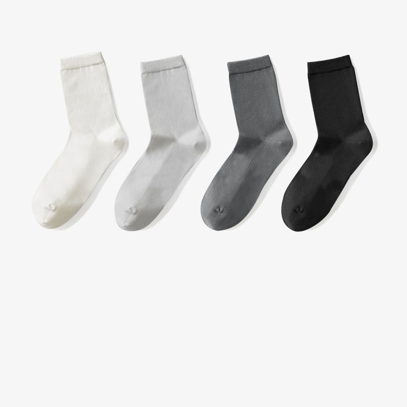 Disposable Travel Home Portable Men's Four-color Mid-calf Cotton Socks Wholesale Customization Unisex Mid-calf Socks