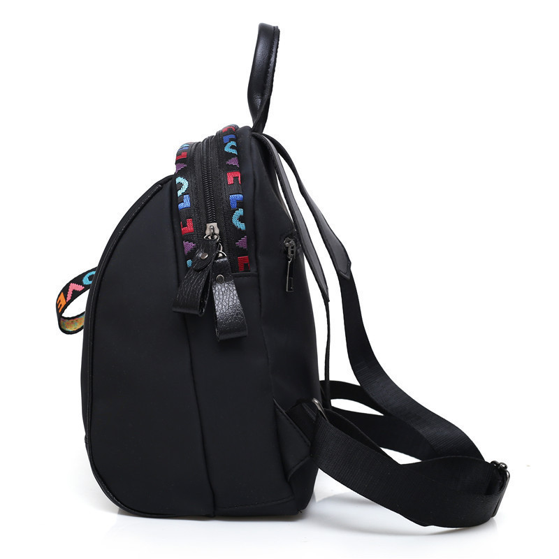 Wholesale Black Cheap Price School Backpack for Students, Fashion Small Size Nylon Day Backpack