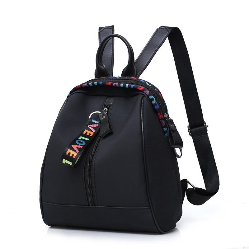 Wholesale Black Cheap Price School Backpack for Students, Fashion Small Size Nylon Day Backpack