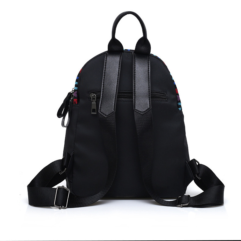 Wholesale Black Cheap Price School Backpack for Students, Fashion Small Size Nylon Day Backpack