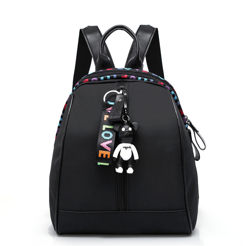 Wholesale Black Cheap Price School Backpack for Students, Fashion Small Size Nylon Day Backpack