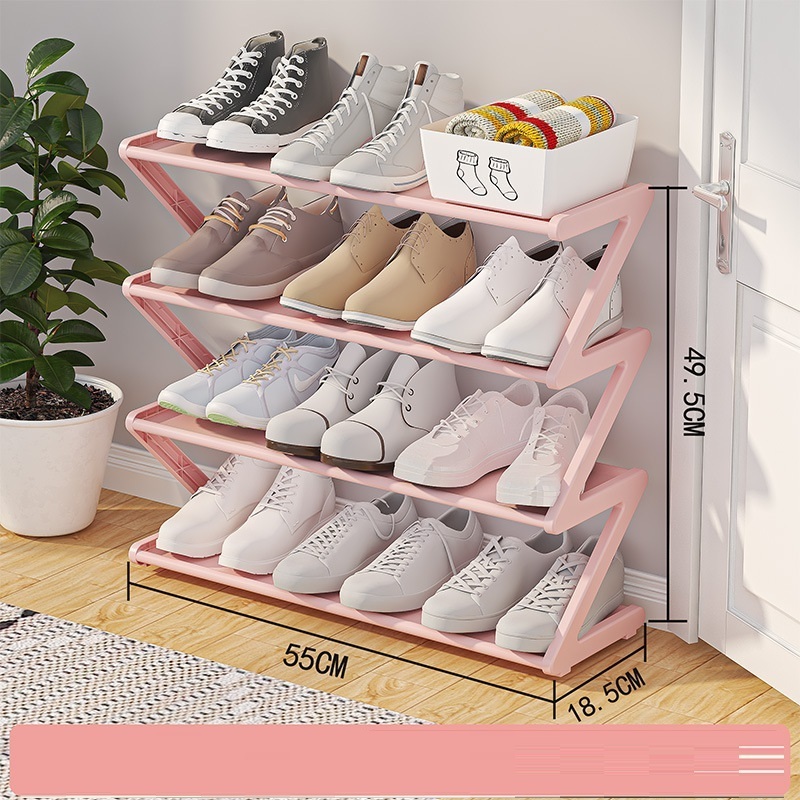 Simple home bedroom shoe rack simple cloth assembly shoe rack dormitory storage in one multilayer Shelf wholesale