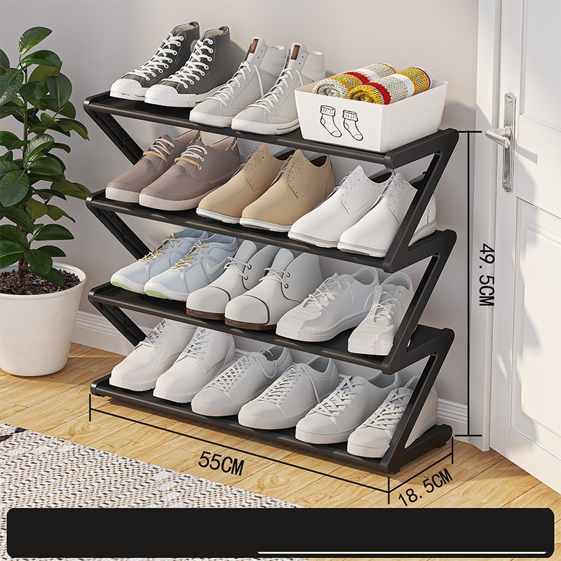 Simple home bedroom shoe rack simple cloth assembly shoe rack dormitory storage in one multilayer Shelf wholesale