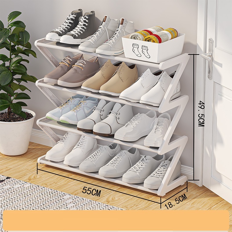 Simple home bedroom shoe rack simple cloth assembly shoe rack dormitory storage in one multilayer Shelf wholesale