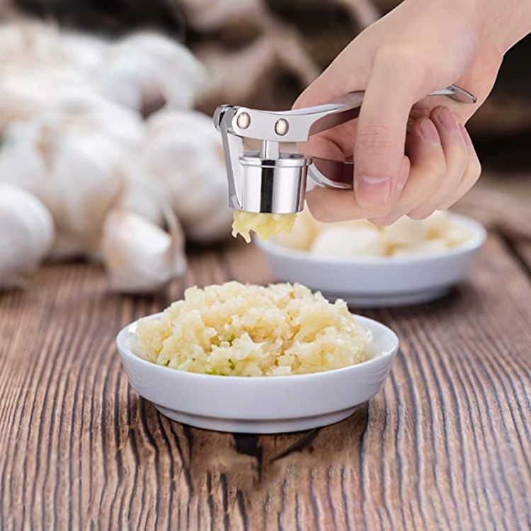 FASHION Manual Vegetable Chopper Kitchen Tools Manuel Garlic Press Peeler Garlic Crusher Stainless Steel Food Garlic press