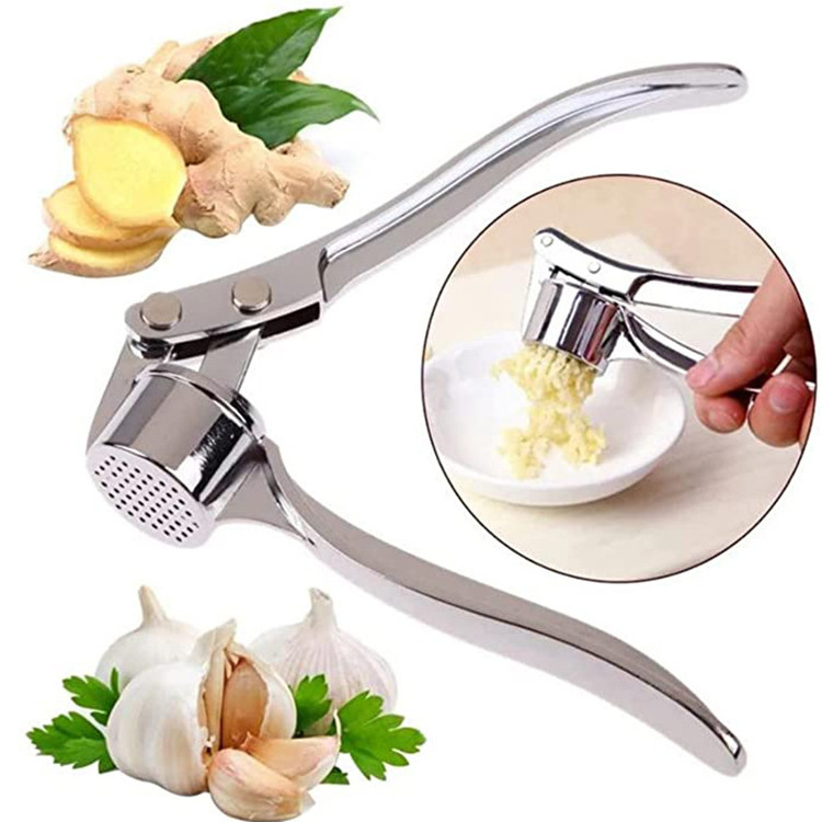 FASHION Manual Vegetable Chopper Kitchen Tools Manuel Garlic Press Peeler Garlic Crusher Stainless Steel Food Garlic press