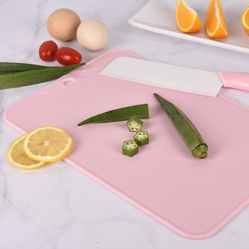 Custom Logo Thick Kitchen Wheat Straw Fiber Plastic TPR Meat Vegetable Cutting Board Chopping