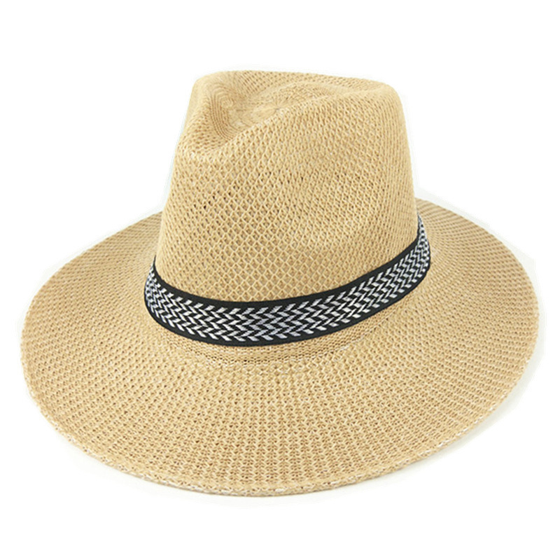 Middle Aged And Old People Summer Mens Straw Hat Wide Brim Straw Hats Oversized Bucket Straw Hat