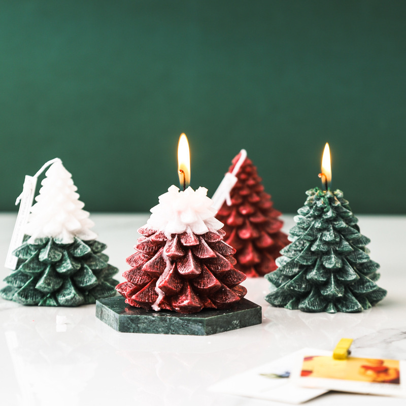 FASHION Wholesale creative romantic handmade Christmas tree holiday decoration Scented candles