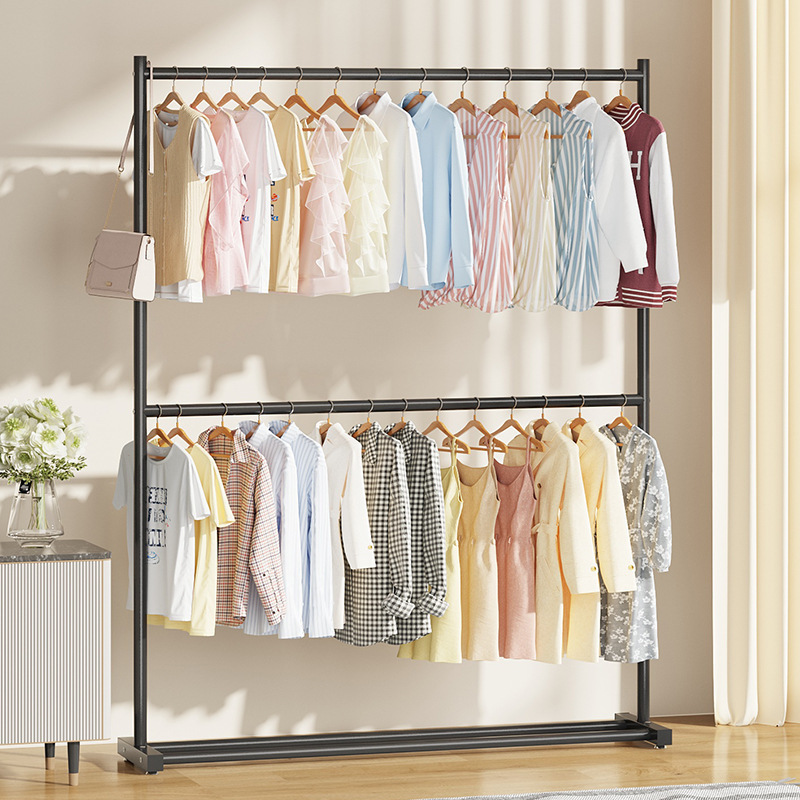 Household Simple Clothes Hanger Rack Drying Clothes Floor Folding Clothes Hanger