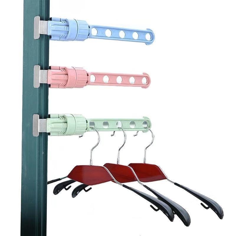 FASHION Window Frame Plastic Cloth Hanger Rack Adjustable Home Accessories for Clothes Stand Portable 5 &8-holes Drying Rack