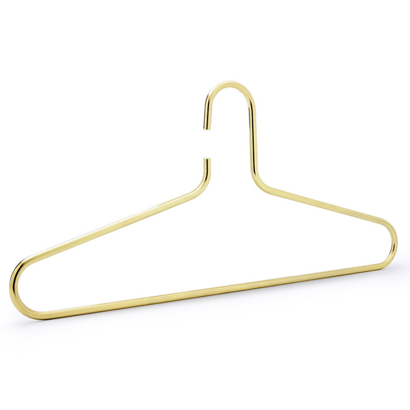 Cast Iron Gold Hanger Metal Coat Hangers Solid Bold Wide Shoulder Thickened Drying Rack