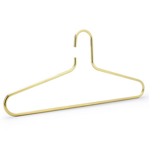 Cast Iron Gold Hanger Metal Coat Hangers Solid Bold Wide Shoulder Thickened Drying Rack