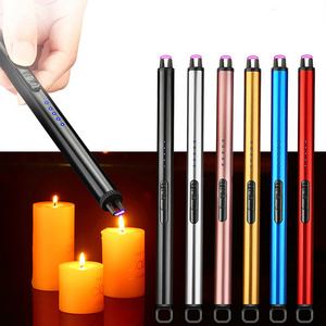 New Arrival Pulse Aromatherapy Candle Gas Stove Igniter Custom Logo Long Handle Cigarette Lighter