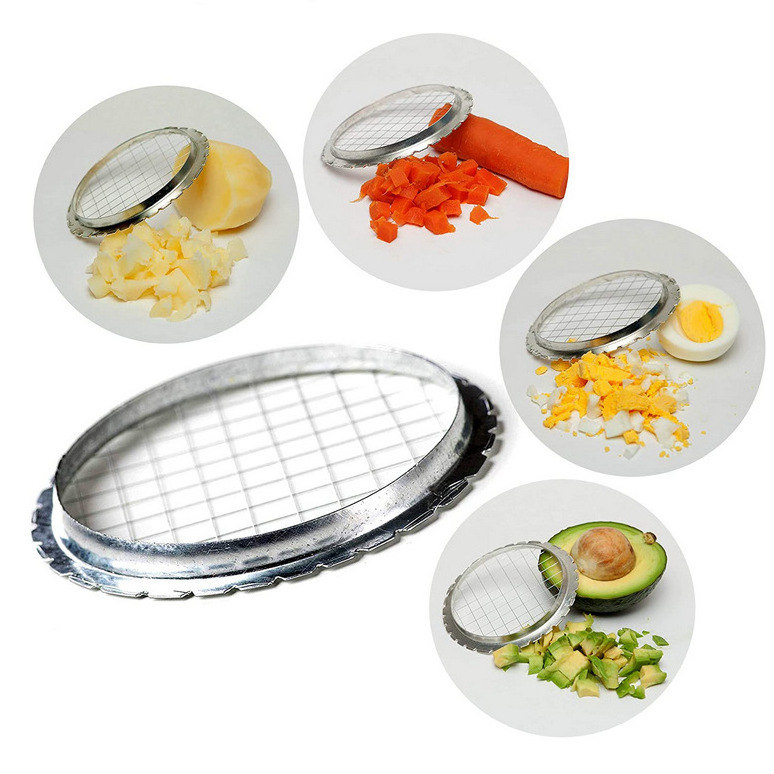 Stainless Steel Cooked Egg Slicer Tomato Mashed Potato Slicer French Fries Salad Fruit Cutter