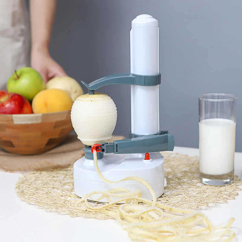 Kitchen Tools Multifunction Peeler Food Vegetable Chopper Blades Rotating Potato Apple Peeler Electric Automatic Fruits Peeler