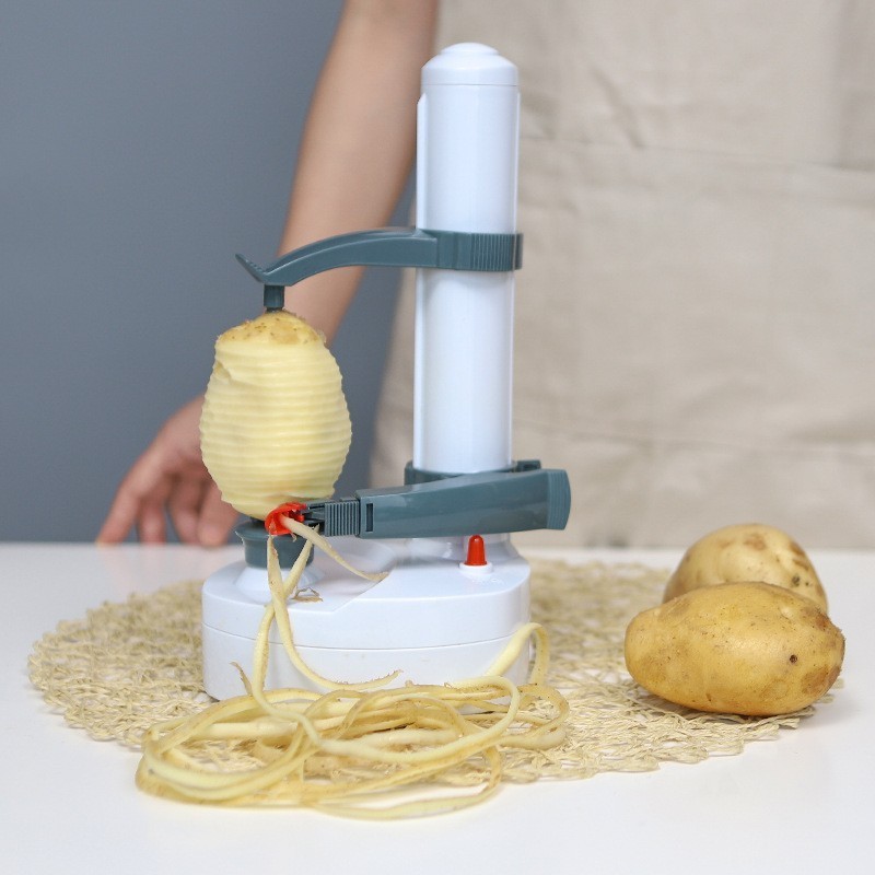 Kitchen Tools Multifunction Peeler Food Vegetable Chopper Blades Rotating Potato Apple Peeler Electric Automatic Fruits Peeler