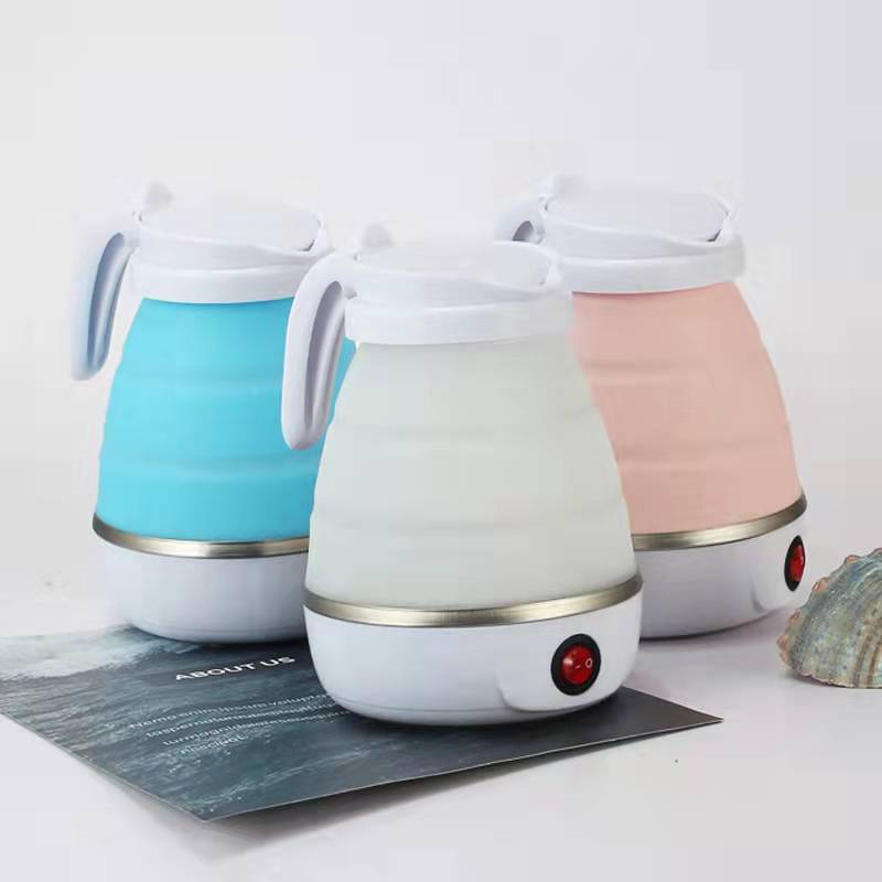 Wholesale Automatic Power Off Silicone Portable Mini Electric Boiling Water Travel Folding Kettle