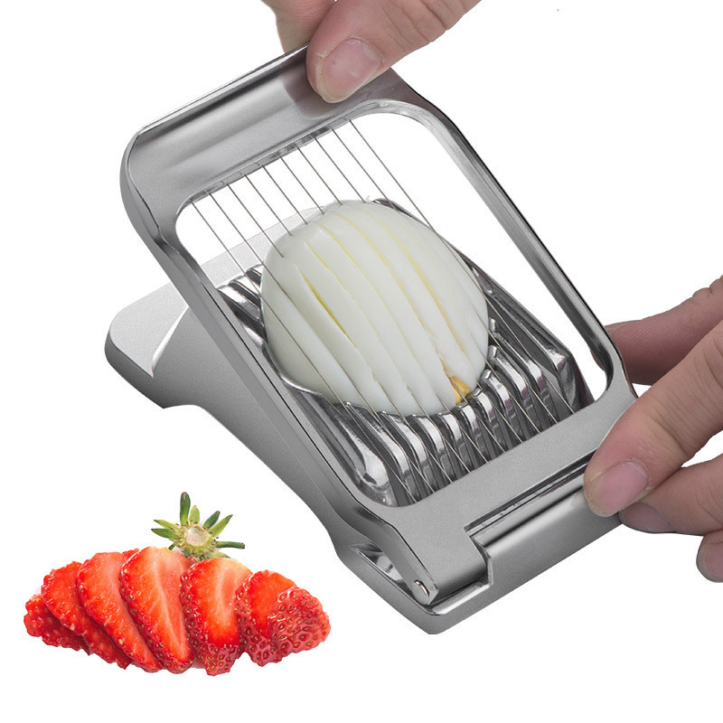 Aluminium Stainless Steel Wire Egg Slicer for boiled egg cutter Dishwasher Safe for Strawberry Soft Fruit Slicer