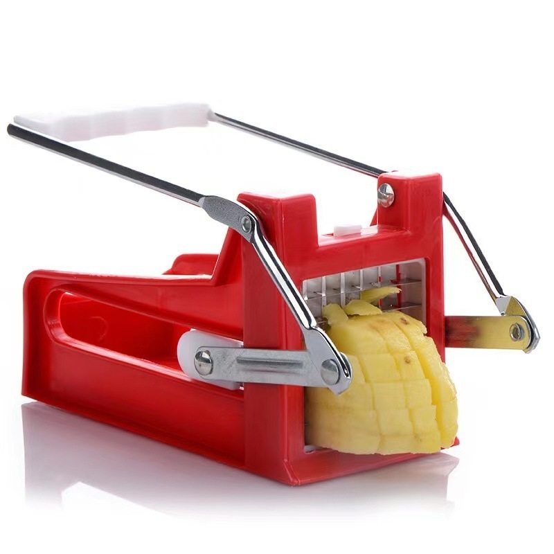 Home French Tools Potato Chip Chopper French Fry Cutter Veg Slicer Stainless Steel Manual Potato Cutter Potato Slicer