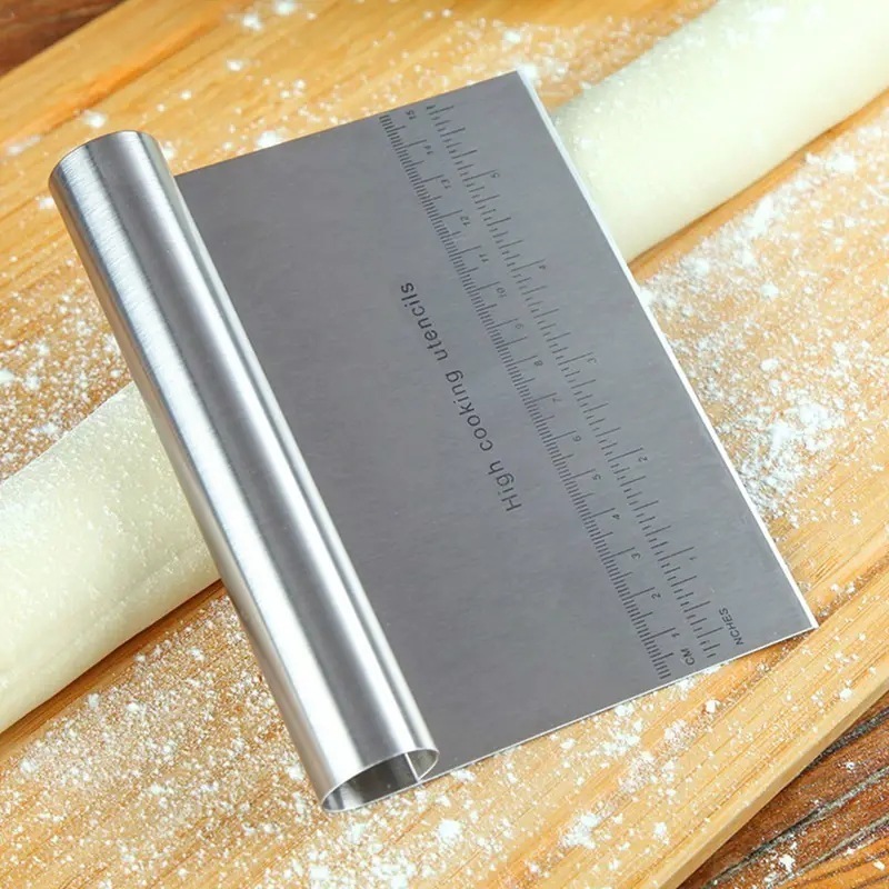 Wholesale Multifunction Baking Pastry Stainless Steel Spatulas Pizza Pastry Cutter Dough Chopper