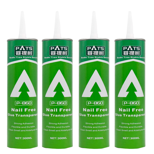 Nail Free Glue For Skirting Baseboard Gypsum board Hardware Bonding Silicone Adhesive