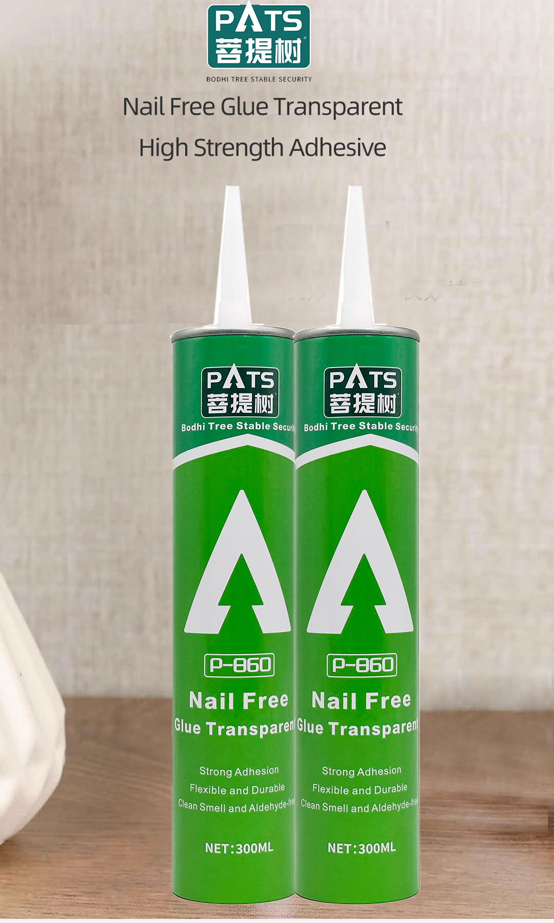 superior quality  moisture-proof nail-free glue