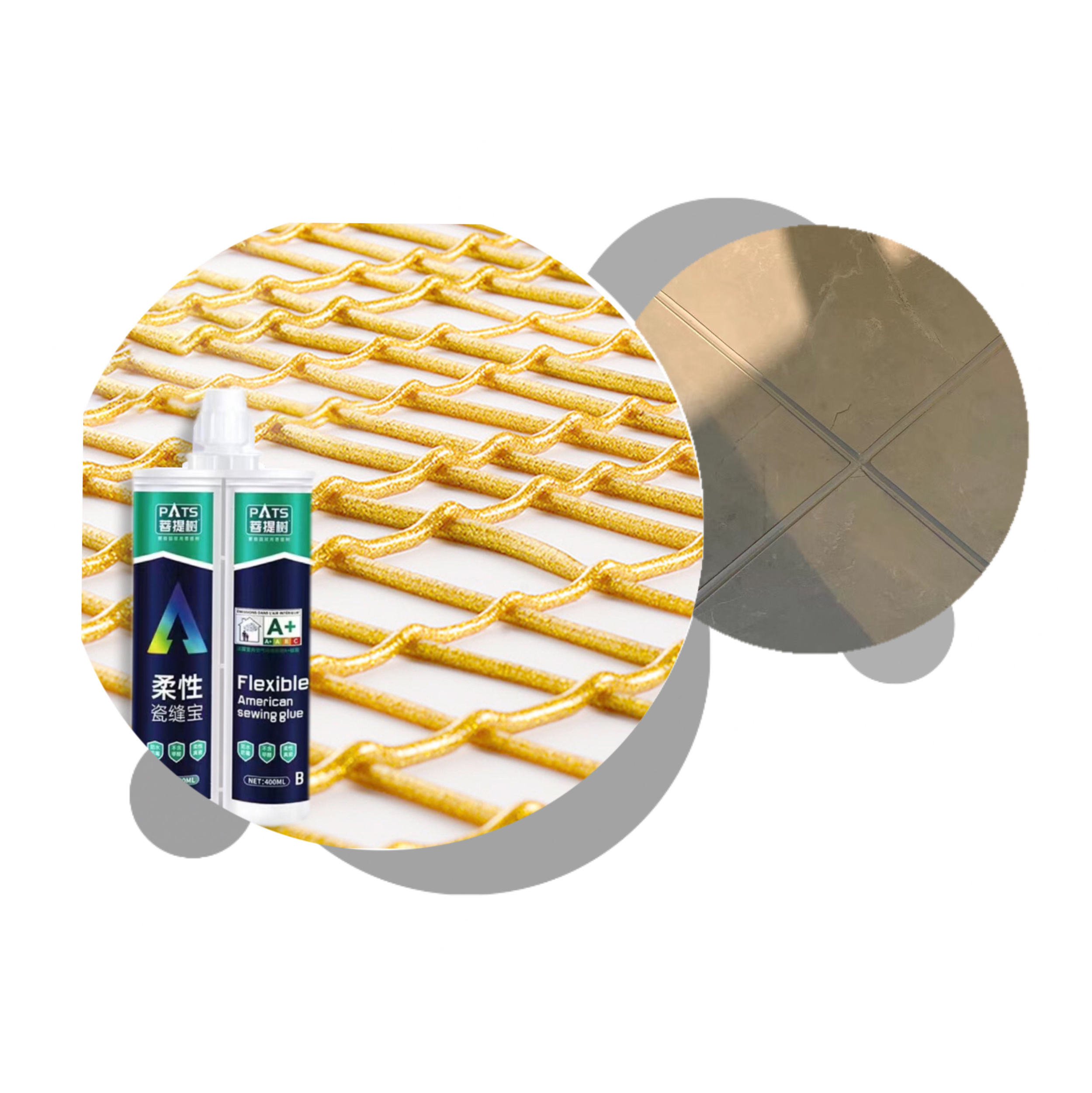 Hot-sale Waterproof Adhesives Sealant  Gap Filler Ceramic Gold Seam Sealer Epoxy Tile Grout