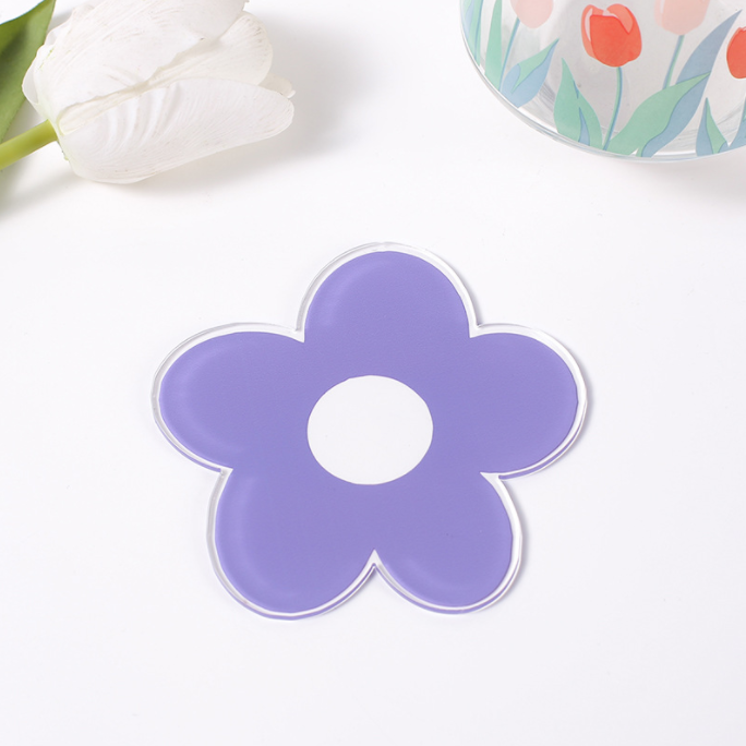 OEM and OEM Printable Flower Shaped Acrylic Drink Bear Coasters Table Mats and Placemats