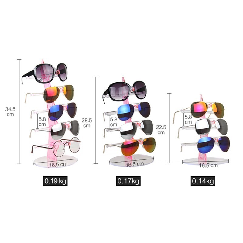 Wholesale Customized Clear Acrylic Eyeglasses Sunglasses Counter Display Stand racks