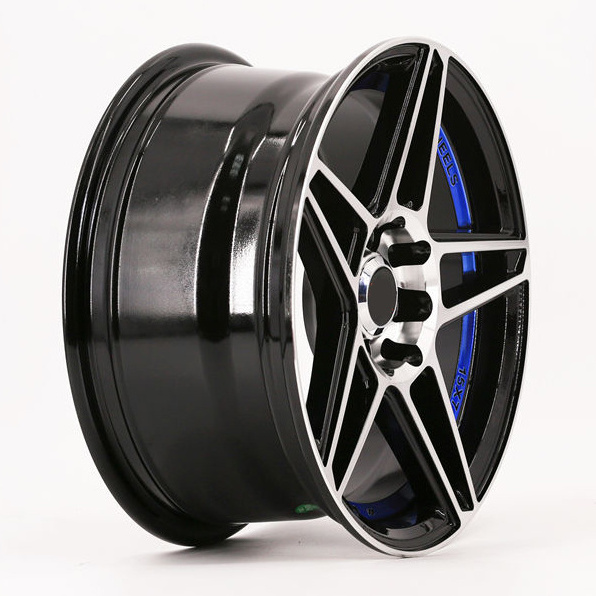 Hot Sale Passenger Alloy Wheels Racing Rims 8 Holes 15Inch 8x100 73 CB Star Shape Design Car Wheel