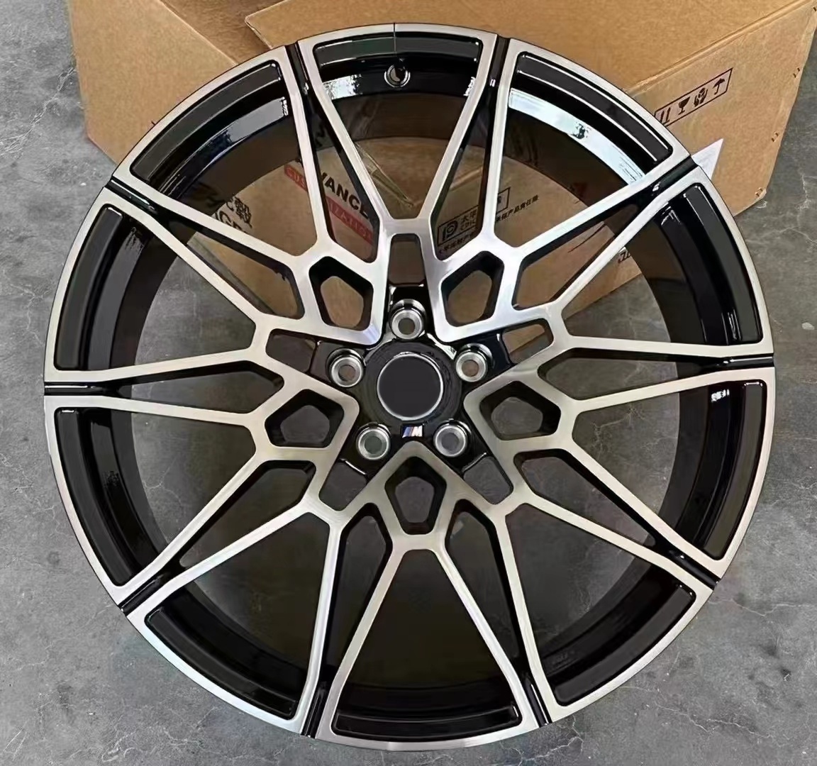 YQ 20 inch Car jantes rims For BMW M4 20*8.5j 20*9.5j 5X120 5X112 Gloss Black 18 19 inch Alloy Car Wheels