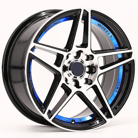 Hot Sale Passenger Alloy Wheels Racing Rims 8 Holes 15Inch 8x100 73 CB Star Shape Design Car Wheel