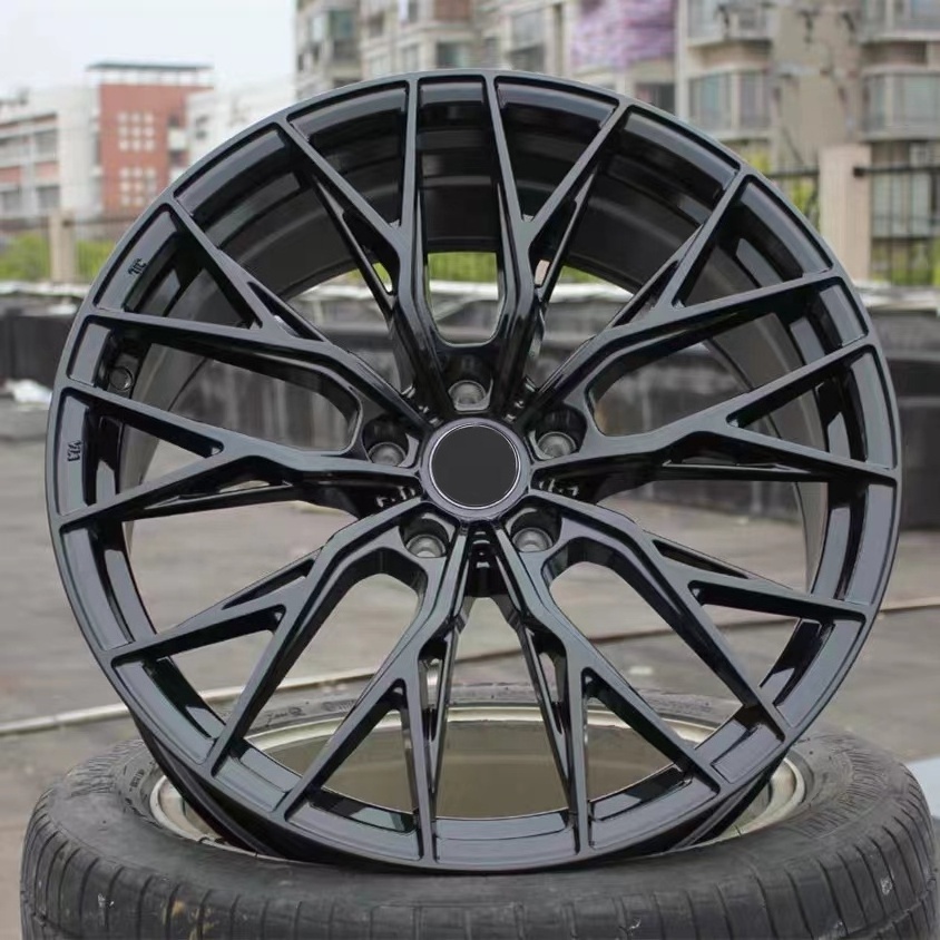 RTS High Quality Car Rims 18 19 inch 5X114.3 5X112 Muti-Spoke Gloss Black Hyper Black Alloy Passenger Car Wheels