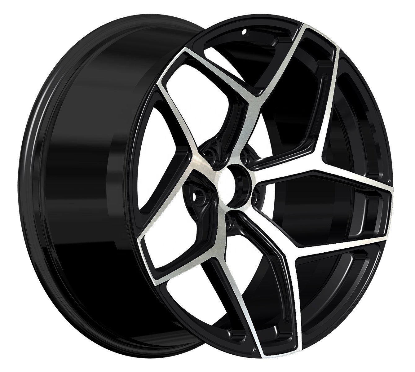 YQ Factory Fully Customized High Polished Deep concave Monoblock 2 piece 3 piece custom Forged Wheels