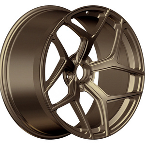 YQ Factory Fully Customized High Polished Deep concave Monoblock 2 piece 3 piece custom Forged Wheels