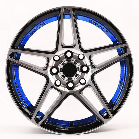 Hot Sale Passenger Alloy Wheels Racing Rims 8 Holes 15Inch 8x100 73 CB Star Shape Design Car Wheel