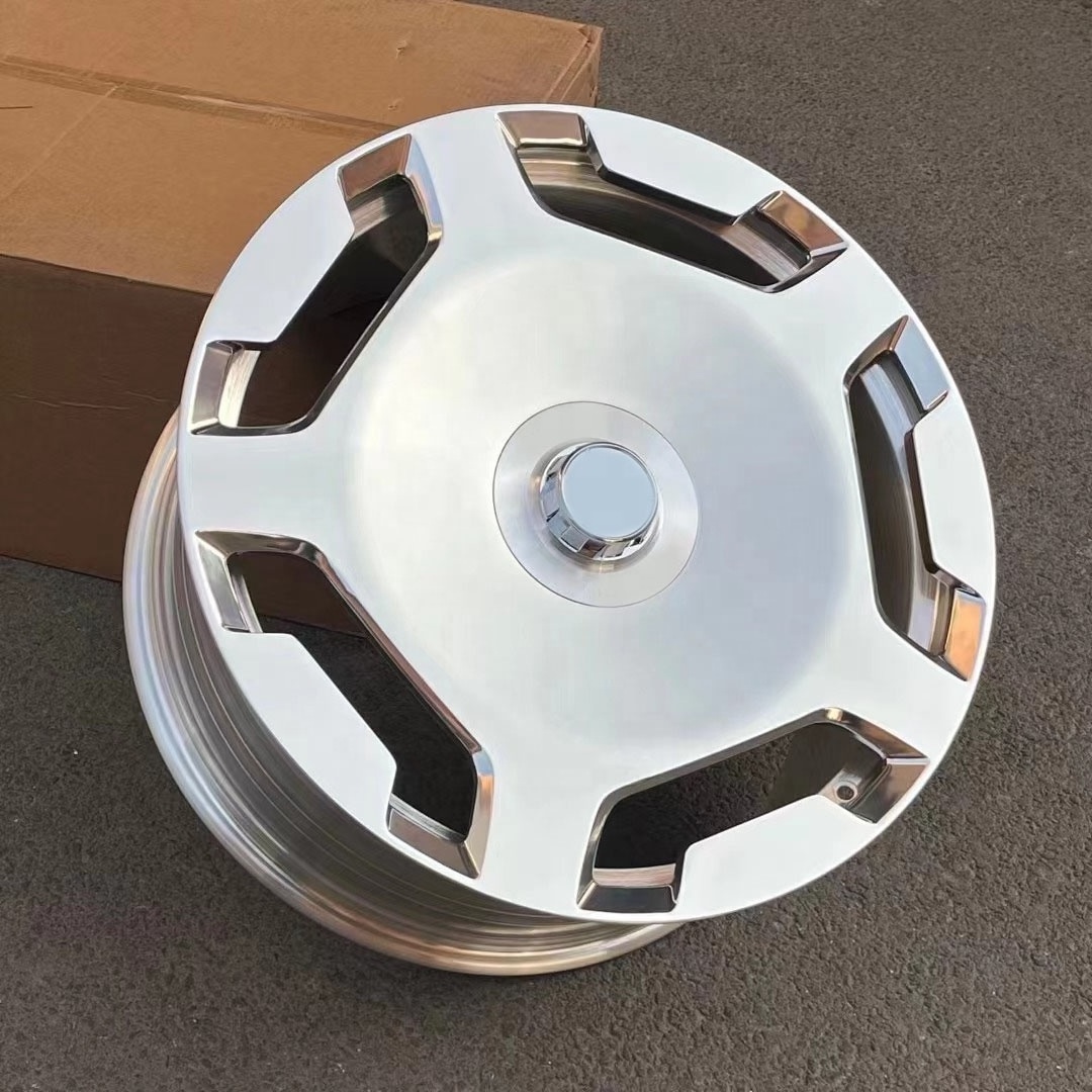 Popular styles Wheels 21 22 23 inch Polish Alloy T6061 5X112 Deep Dish Forged wheels For Mercedes-Benz-Maybach Floating Caps