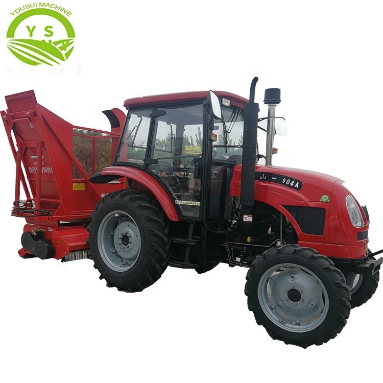 Agricultural self-propelled napier grass cutter corn silage harvesting machine