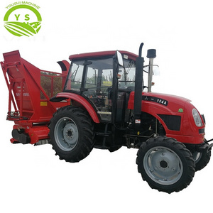 Agricultural self-propelled napier grass cutter corn silage harvesting machine