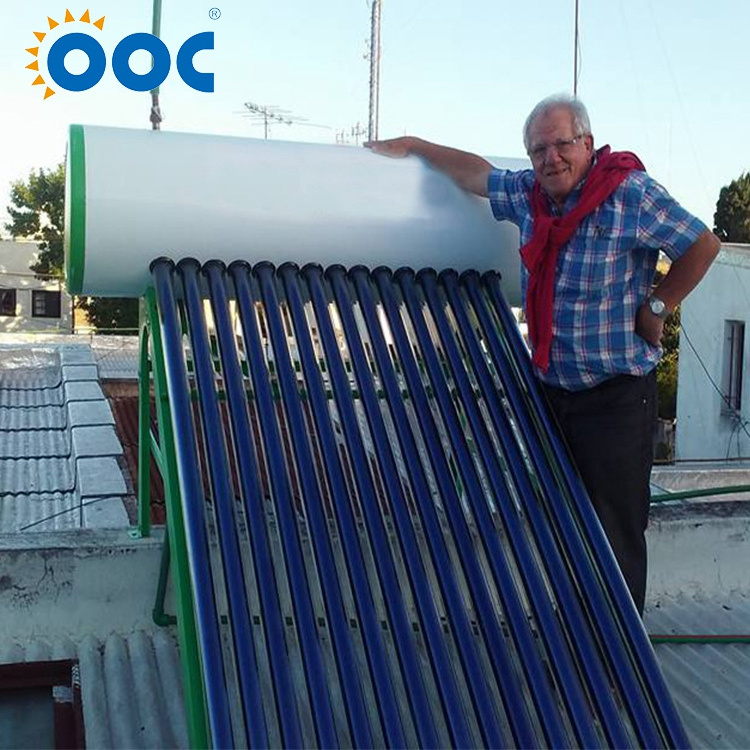 Argentina Non Pressure inner tank 0.5mm stainless steel  Solar Water Heater system  Made In China